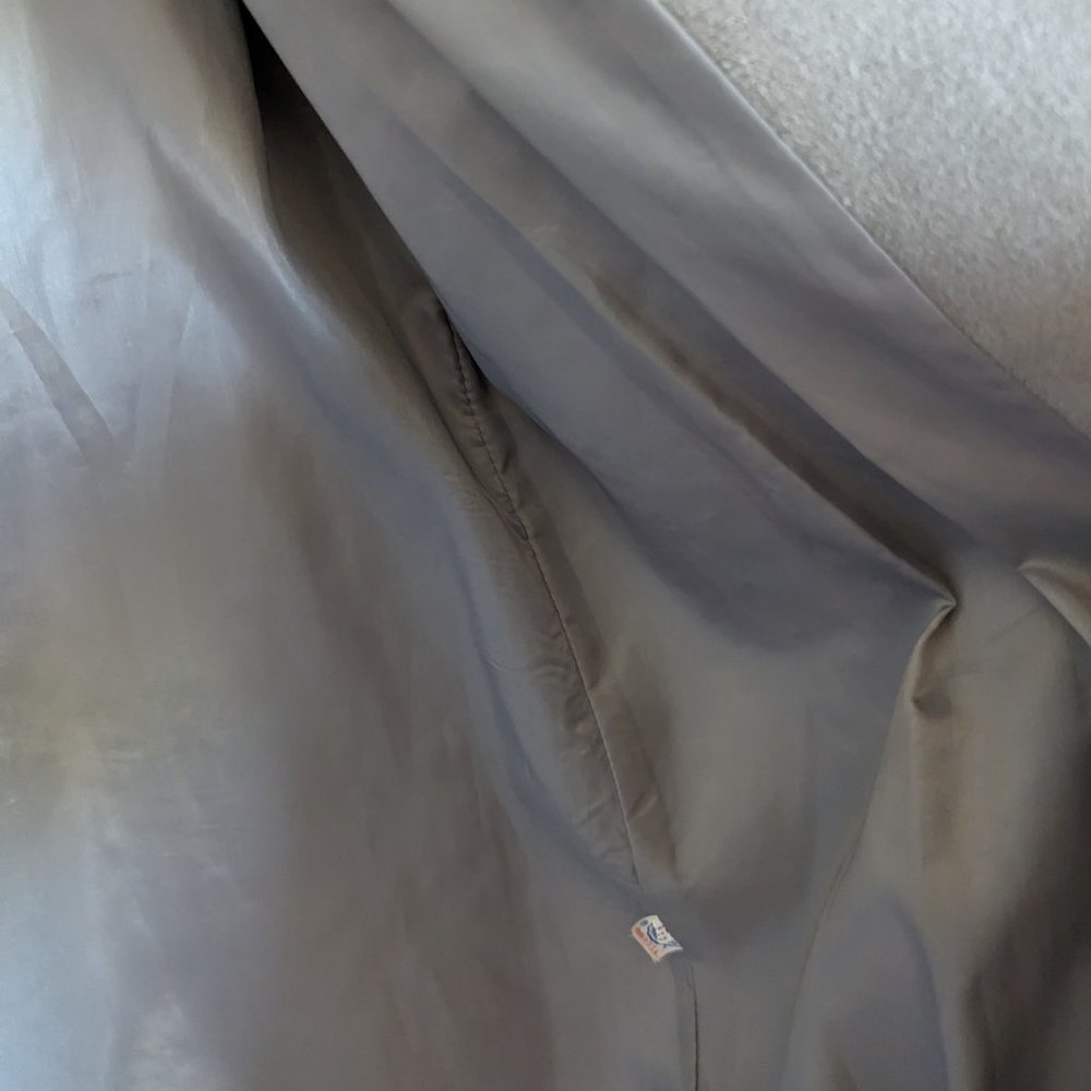 SOLD NEVER WORN 70s Union Label | Duster Coat | ULTRASUEDE | L | GRAY | Wilson's - Picture 9 of 13